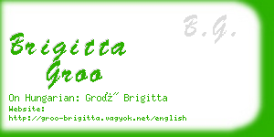 brigitta groo business card